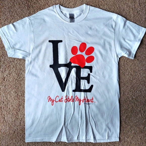 Love My Cat Funny Unisex Size (M) T Shirt - Picture 1 of 2